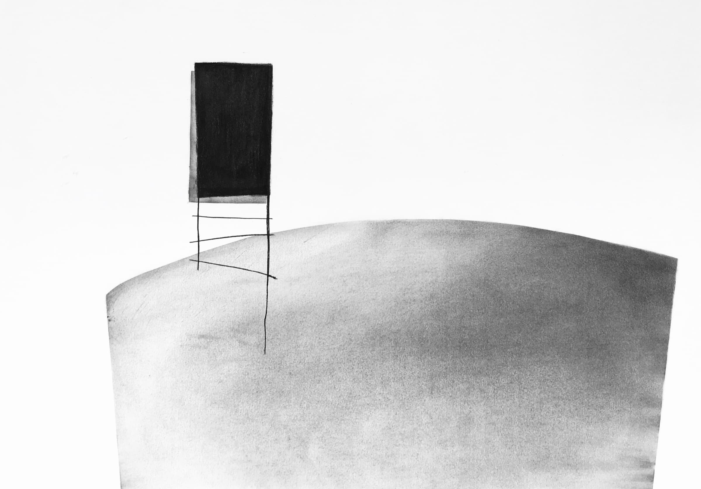 The space between I — Charcoal by Paul Vosloo