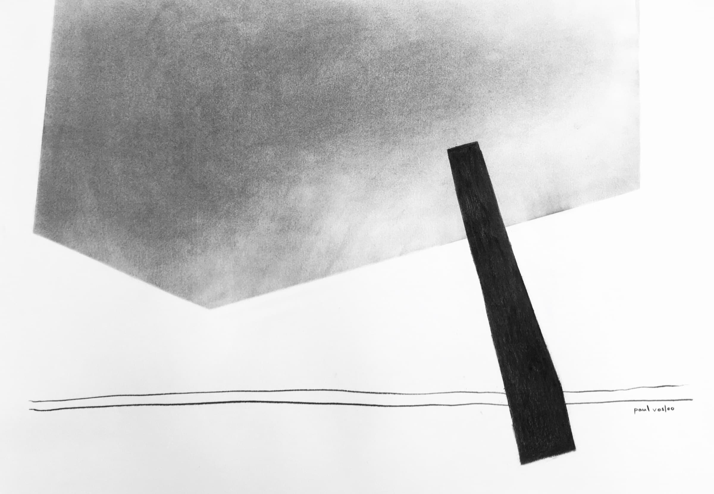 The space between II — Charcoal by Paul Vosloo