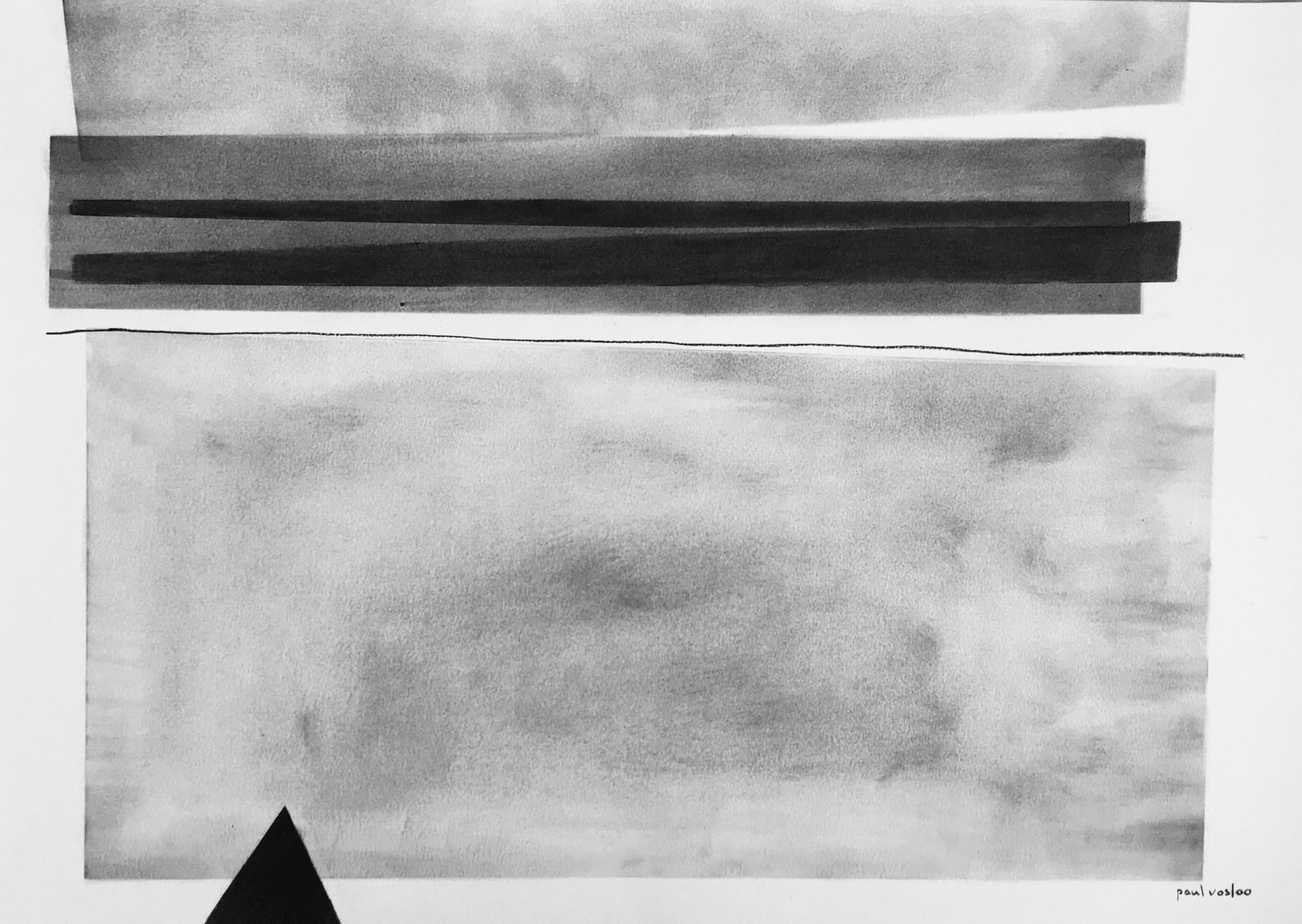 The space between III — Charcoal by Paul Vosloo