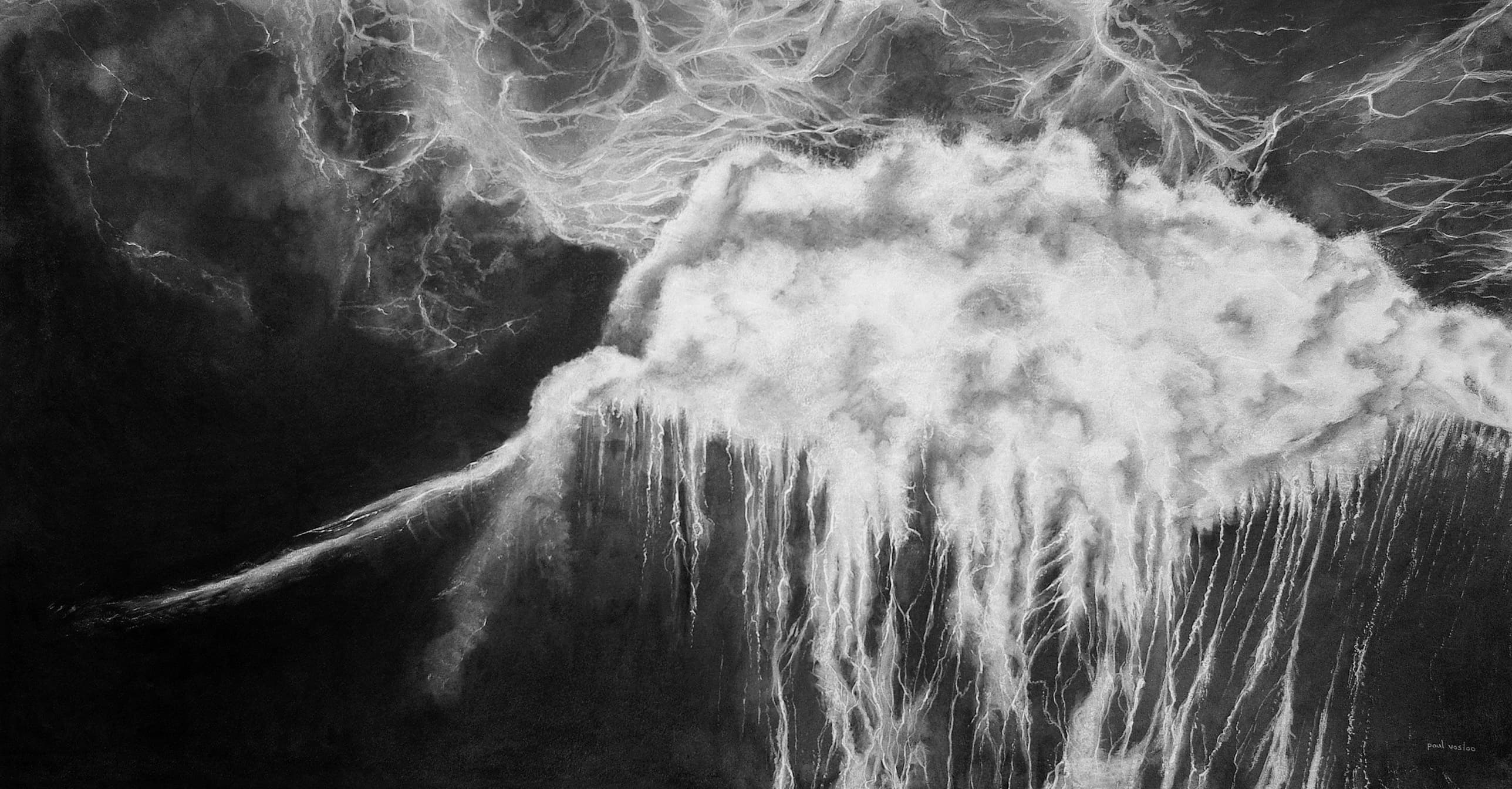 Crash — Charcoal by Paul Vosloo